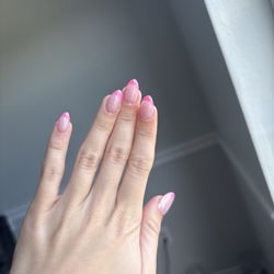 Orchid Nails & Spa - My beautiful pink French tip with chrome