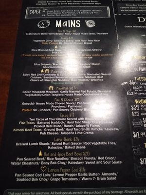 Menu photo 3 Barley Mow Ottawa, ON