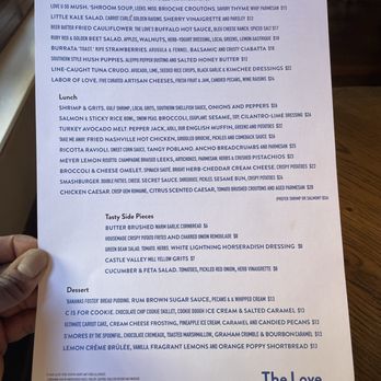 The Love - Menu - New American Near Me - Philadelphia, Pennsylvania