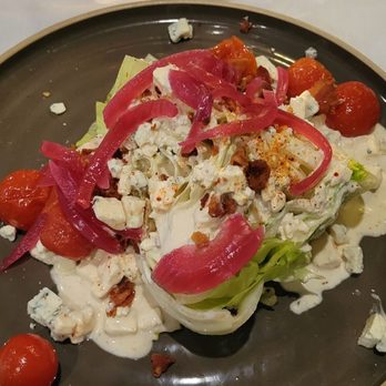 Oliver's Restaurant - Wedge salad with Bleu cheese & bacon - New American Near Me - Buffalo, New York