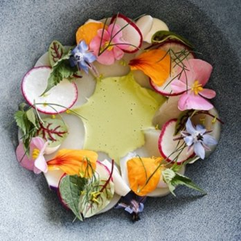 Published on Main - This is the menu version of the Scallop dish. Notice the summer herbs and flowers ? They were missing from our dish.... - Tapas/Small Plates Near Me - Vancouver, British Columbia Published on Main - This is the menu version of the Scallop dish. Notice the summer herbs and flowers ? They were missing from our dish.... - Tapas/Small Plates Near Me - Vancouver, British Columbia