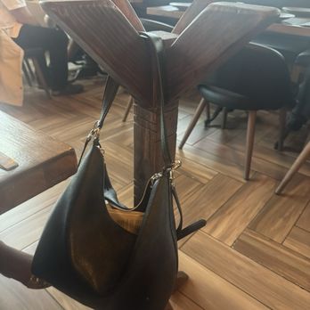 Blackstone Kitchen - Cool little hanger to keep purses off of the floor - New American Near Me - Corona, California