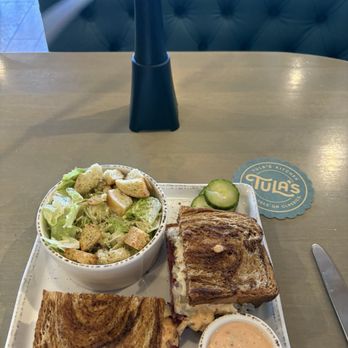 Tula's Kitchen - Great Reuben w a Shoo Fly fan - New American Near Me - Albuquerque, New Mexico