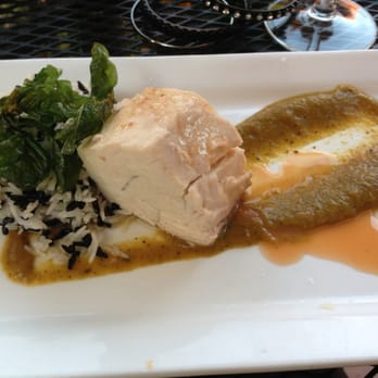 Farm & Table - Ona fish perfectly poached with crispy basil basmati rice at Farm and Table. - New American Near Me - Albuquerque, New Mexico