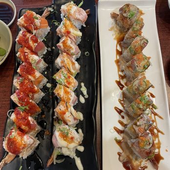 O' Sushi - From left to right: #1 roll, smile lemon, & rock n' roll - Sushi Bars Near Me - Newark, California O' Sushi - From left to right: #1 roll, smile lemon, & rock n' roll - Sushi Bars Near Me - Newark, California