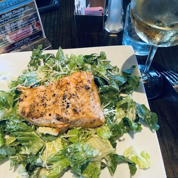 Urban Table - Cesar salad without tomatoes, croutons or bacon, salmons added. - Venues & Event Spaces Near Me - College Station, Texas