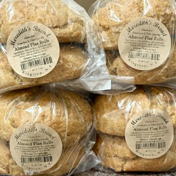 Meredith's Bread - 2 packs of Almond Flax rolls $5.50 each pack Gluten free 09/21/25. - Bakeries Near Me - Kingston, New York