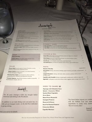 Menu photo 6 Amerigo's Grille The Woodlands, TX