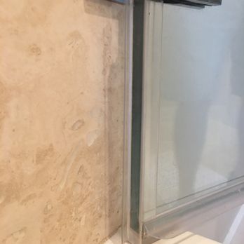 A-1 Shower Door & Mirror - This is how it was installed... INCORRECT. - Glass & Mirrors Near Me - Graton, California A-1 Shower Door & Mirror - This is how it was installed... INCORRECT. - Glass & Mirrors Near Me - Graton, California