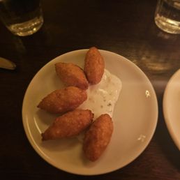 Smoked Trout Beignets- Ranchette. $16 Decent flavor