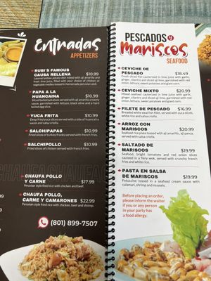 Menu photo 1 Rubi's Peruvian Taste Salt Lake City, UT Menu photo 1 Rubi's Peruvian Taste Salt Lake City, UT