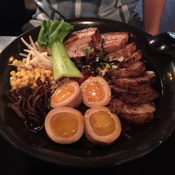 Nori Thai - Unbelievably good shoyu ramen with extra egg and braised pork belly - Thai Near Me - Boca Raton, Florida