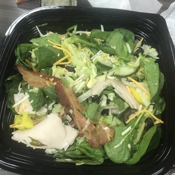 Subway - a salad in a plastic container on a table - Fast Food Near Me - Escalon, California Subway - a salad in a plastic container on a table - Fast Food Near Me - Escalon, California