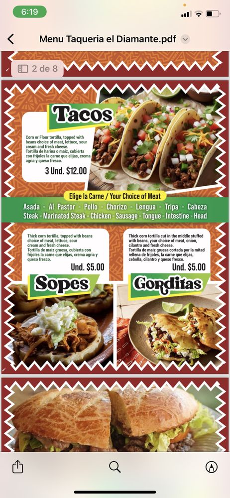 TAQUERIA  El Diamante