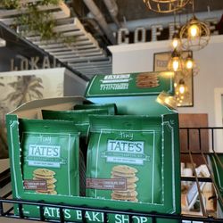 They crush these cookies for the Tates Cookie Latte