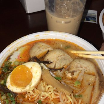 Wabi Sabi - This is their Spicy Garlic Miso Ramen! It was so good. Paired it with Brown Sugar Milk Tea W Bubble. Service was great! - Sushi Bars Near Me - Chicago, Illinois Wabi Sabi - This is their Spicy Garlic Miso Ramen! It was so good. Paired it with Brown Sugar Milk Tea W Bubble. Service was great! - Sushi Bars Near Me - Chicago, Illinois