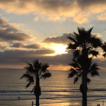 Pacific Terrace Hotel - Sunset from our room at pacific Terrance Hotel - San Diego, CA