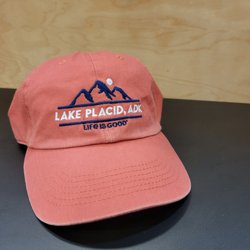 Life is Good - Lake Placid - Lake Placid Hat available in store or call (518) 837-5509