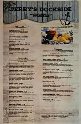 Menu photo 3 Jerry’s Dockside Bar & Grill Gibsonton, FL