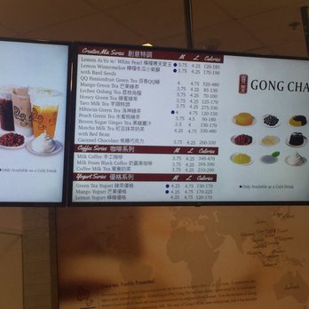 Gong Cha - Menu - Bubble Tea Near Me - Flushing, New York
