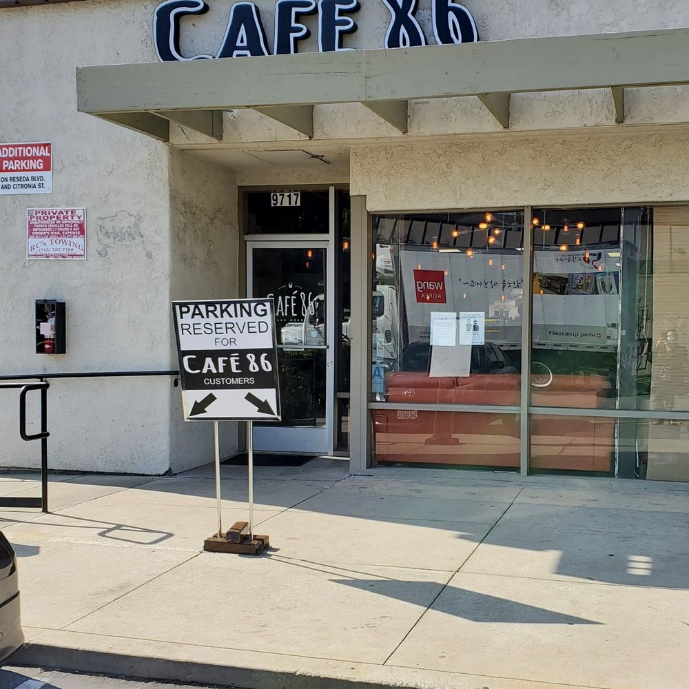 Cafe 86 - Café 86 is located on Reseda Boulevard and Superior Street in the Boulevard Shops Plaza. Two main parking spots in front and all around. - Cafes Near Me - Northridge, California