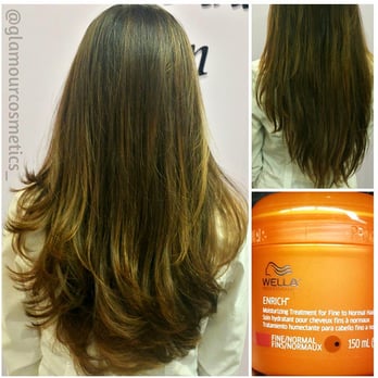 Del Ara Salon - Before and after cut with Shaida! Long dead and dried hair now healthy, volumous with layers ! And her hair mask rocks! - Hair Salons Near Me - Boston, Massachusetts