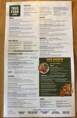 Menu photo 3 True Food Kitchen Atlanta, GA Menu photo 3 True Food Kitchen Atlanta, GA