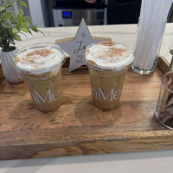 OnMe Cafe - Spanish latte with oat milk - Coffee & Tea Near Me - Ontario, California