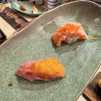 Shin Sushi - Toro and Salmon nigiri - Japanese Near Me - Pleasant Hill, California Shin Sushi - Toro and Salmon nigiri - Japanese Near Me - Pleasant Hill, California
