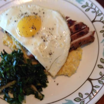 Whiskey Cake - Pork, egg, and grits - New American Near Me - Plano, Texas