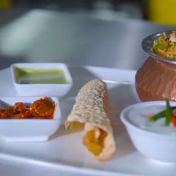 Fusion Authentic Indian Cuisine - Biryani with pappas