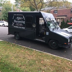 Photo of Mike & Son Sharpening Service - Brooklyn, NY, United States. Getting my bucket of knifes sharpened by a professional