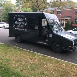 Photo of Mike & Son Sharpening Service - Brooklyn, NY, US. Getting my bucket of knifes sharpened by a professional