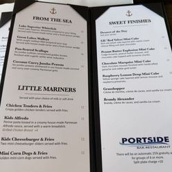 Portside Bar & Restaurant - Menu