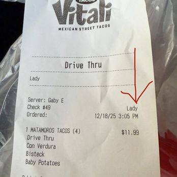 Tacos Vitali - I like the way they labeled me lol - Mexican Near Me - San Antonio, Texas Tacos Vitali - I like the way they labeled me lol - Mexican Near Me - San Antonio, Texas
