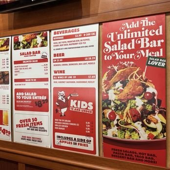 Sizzler - Menu as of 3/1/2025 - Steakhouses Near Me - Santa Clara, California