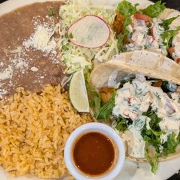 Fish Taco Plate