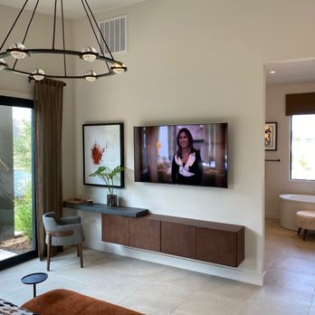 Chris's Custom Cabinets - #modernmediacenter - Cabinetry Near Me - Phoenix, Arizona