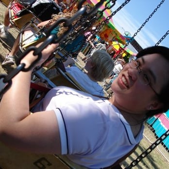 Marin County Fair - Pauline on the swings - Festivals Near Me - San Rafael, California