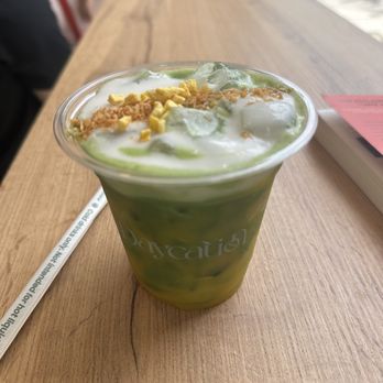 Daycation Coffee - matcha mango sticky rice latte - Coffee & Tea Near Me - St. Petersburg, Florida Daycation Coffee - matcha mango sticky rice latte - Coffee & Tea Near Me - St. Petersburg, Florida