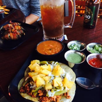 Clasico Kitchen Bar - Pastor tacos with a classic Michelada. - Mexican Near Me - El Paso, Texas