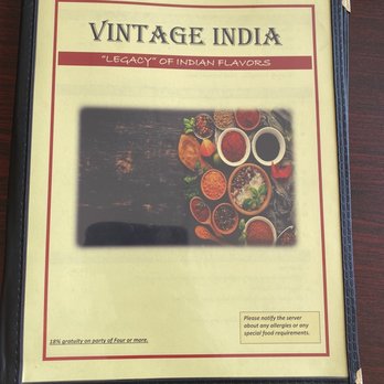 Vintage India - Menu - Indian Near Me - Lakewood, Ohio Vintage India - Menu - Indian Near Me - Lakewood, Ohio