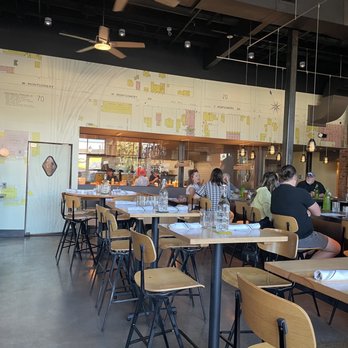 Hello Monty - people sitting at tables in a restaurant - New American Near Me - Chattanooga, Tennessee