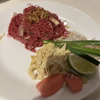 Satdha Plant Based Thai Kitchen - Beet Dyed Noodles - Thai Near Me - Santa Monica, California Satdha Plant Based Thai Kitchen - Beet Dyed Noodles - Thai Near Me - Santa Monica, California