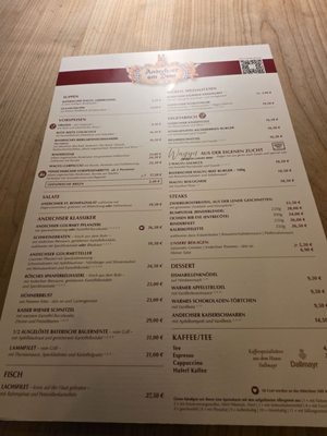 Menu photo 3 Andechser am Dom Munich, BY