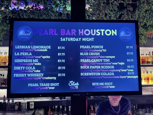Menu photo 1 Pearl Bar Houston Houston, TX Menu photo 1 Pearl Bar Houston Houston, TX