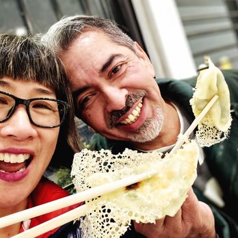 Tai He Ju - Look at these beautifully pan-fried lacy chive and egg dumplings! - Chinese Near Me - El Monte, California