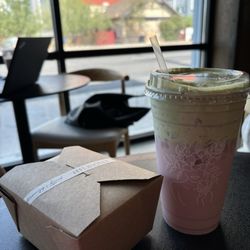 A Bakeshop - Strawberry milk matcha, so yummy