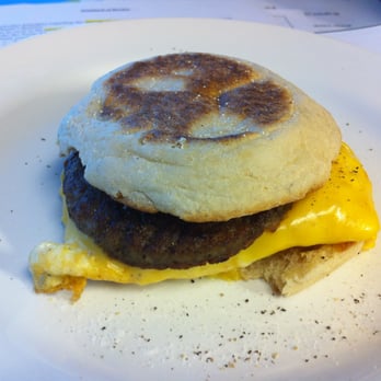 Kt's Deli - Sausage, Egg & Cheese English Muffin Breakfast Sandwich - $1.95 plus tax - Southern Near Me - Austin, Texas Kt's Deli - Sausage, Egg & Cheese English Muffin Breakfast Sandwich - $1.95 plus tax - Southern Near Me - Austin, Texas