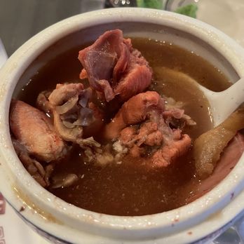 Fangs Wok - Rabbit red yeast rice soup - yummy! - Chinese Near Me - Plano, Texas